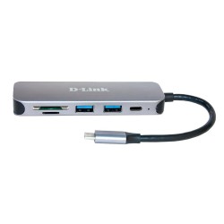 D-Link DUB-2325 stacja dokująca USB Type-C Szary
