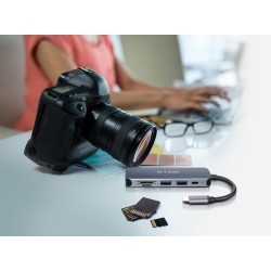 D-Link DUB-2325 stacja dokująca USB Type-C Szary