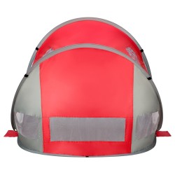 Namiot plażowy samorozkładający NILS CAMP NC3142 czerwono-szary