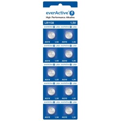 EVERACTIVE BATERIE ALKALICZNE MINI AG10 G10 LR1130 LR54, BLISTER 10 SZT. EVAG10