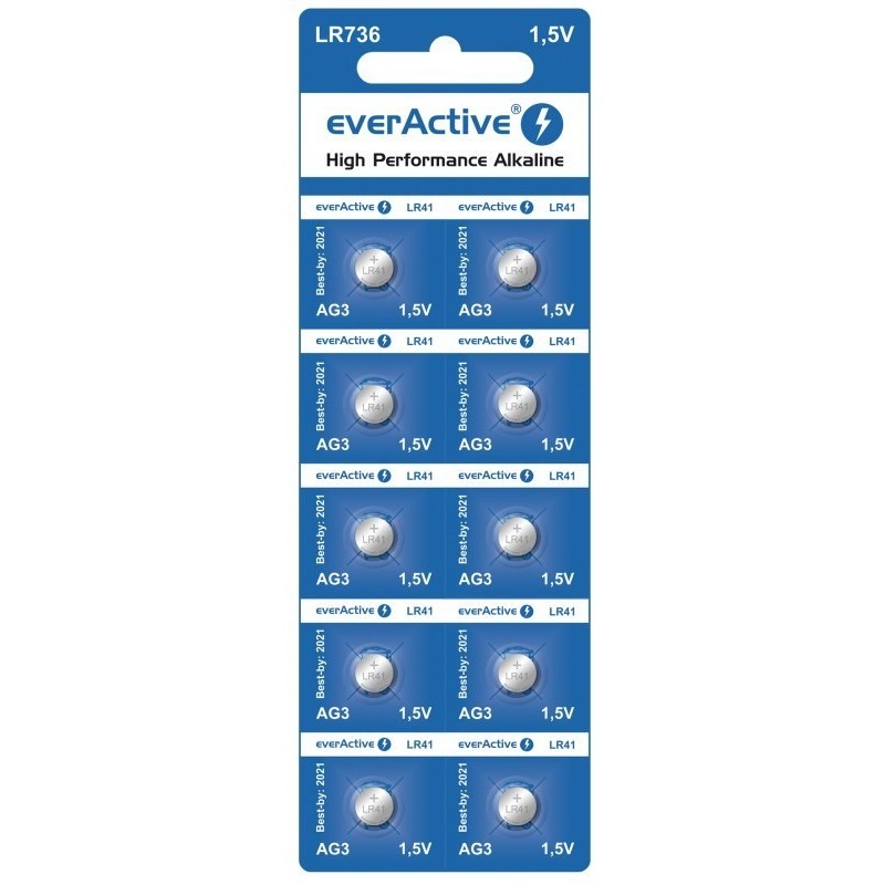 EVERACTIVE BATERIE ALKALICZNE MINI G3 LR736 LR41, BLISTER 10 SZT. EVAG3 EVERACTIVE BATERIE ALKALICZNE MINI G3 LR736 LR41, BLISTER 10 SZT. EVAG3