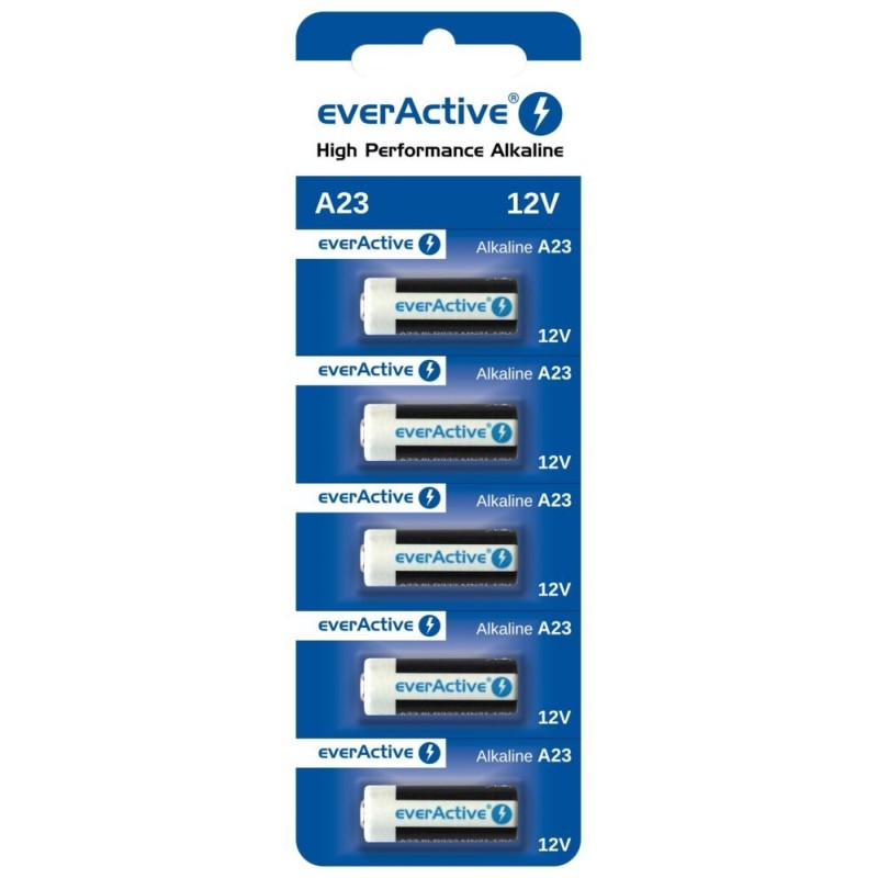 EVERACTIVE BATERIE ALKALICZNE A23 12V, BLISTER 5 SZT. 23A5BL EVERACTIVE BATERIE ALKALICZNE A23 12V, BLISTER 5 SZT. 23A5BL