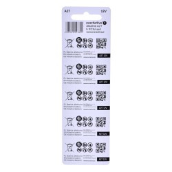 EVERACTIVE BATERIE ALKALICZNE 27A 12V, BLISTER 5 SZT. 27A5BL