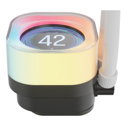 Corsair iCUE LINK TITAN 360 RX LCD Procesor Chłodnica cieczy all-in-one 12 cm Biały 1 szt.