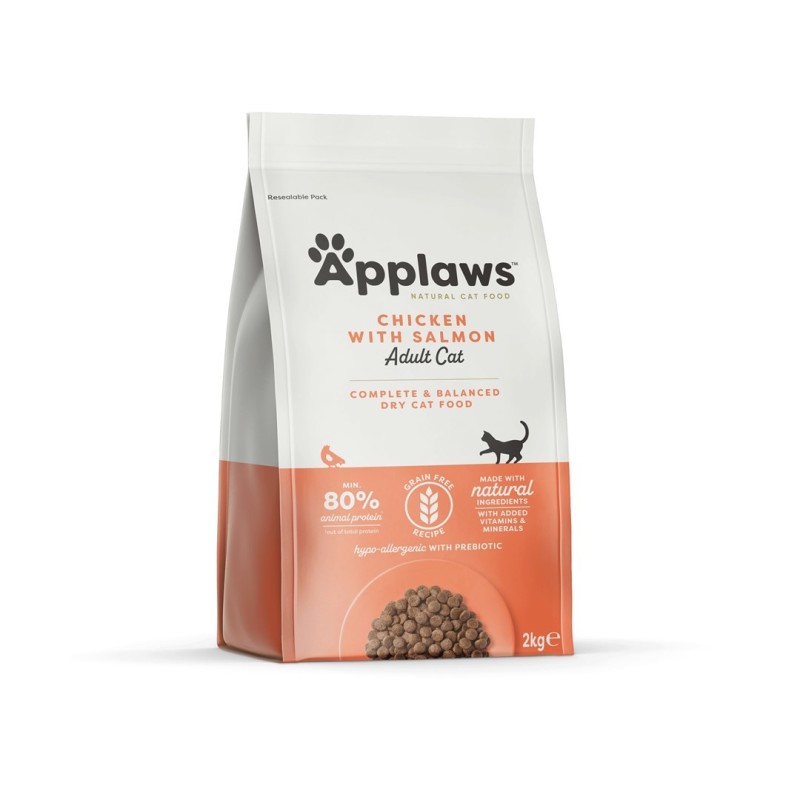 APPLAWS CAT Kurczak i Łosoś - karma dla kotów z wysoką zawartością mięsa - 2kg APPLAWS CAT Kurczak i Łosoś - karma dla kotów z wysoką zawartością mięsa - 2kg