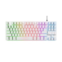 Klawiatura gamingowa TRUST GXT833W THADO TKL US White
