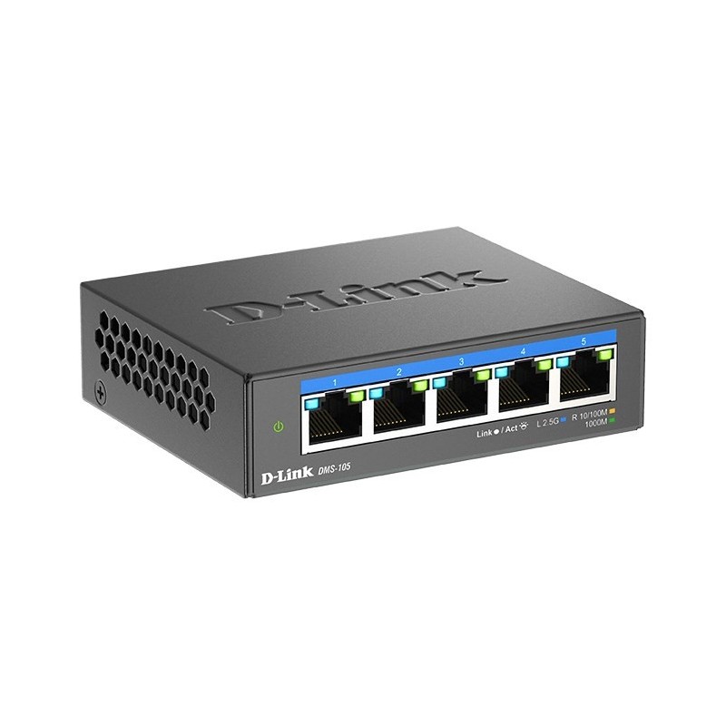 5-portowy wielogigabitowy przełącznik biurkowy D-Link 2,5G - niezarządzalny - L2 - 2.5G Ethernet (100/1000/2500) 5-portowy wielogigabitowy przełącznik biurkowy D-Link 2,5G - niezarządzalny - L2 - 2.5G Ethernet (100/1000/2500)