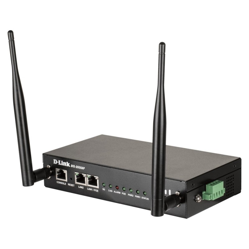 D-Link DIS-2650AP - 2,4 GHz, 5 GHz, 1200 Mbit/s, 64-bit WEP, 128-bit WEP, SSID, SSL/TLS, WPA, WPA2, 10,100,1000 Mbit/s D-Link DIS-2650AP - 2,4 GHz, 5 GHz, 1200 Mbit/s, 64-bit WEP, 128-bit WEP, SSID, SSL/TLS, WPA, WPA2, 10,100,1000 Mbit/s