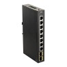 Przemysłowy gigabitowy przełącznik niezarządzalny D-Link z 2 gniazdami SFP - szyna DIN