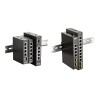 Przemysłowy gigabitowy przełącznik niezarządzalny D-Link z 2 gniazdami SFP - szyna DIN