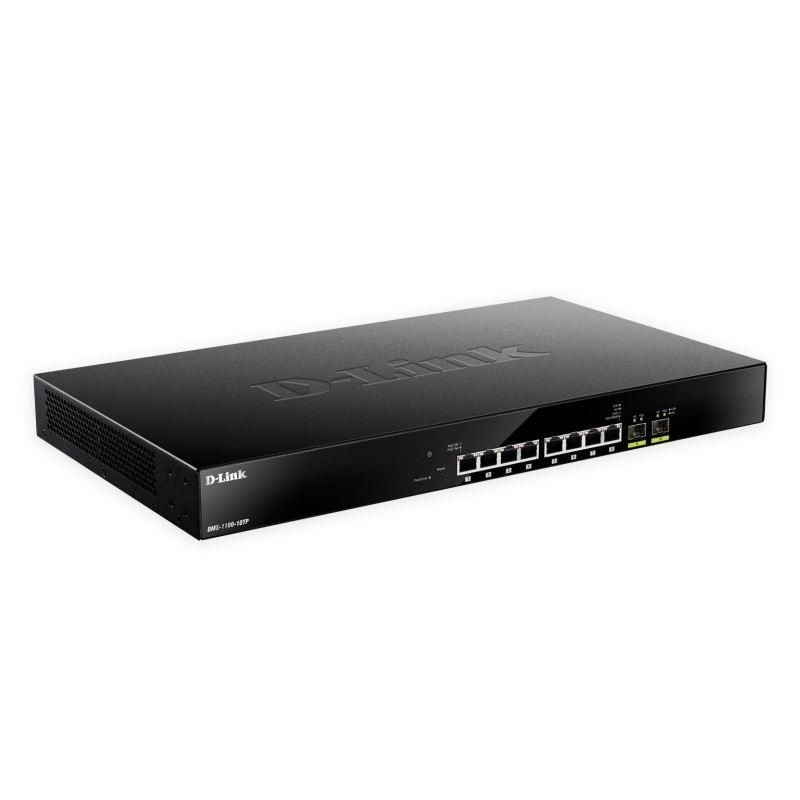 Przełącznik sieciowy D-Link DMS-1100-10TP - Zarządzany - L2 - 2.5G Ethernet (100/1000/2500) - Power over Ethernet (PoE) - Montaż Przełącznik sieciowy D-Link DMS-1100-10TP - Zarządzany - L2 - 2.5G Ethernet (100/1000/2500) - Power over Ethernet (PoE) - Montaż