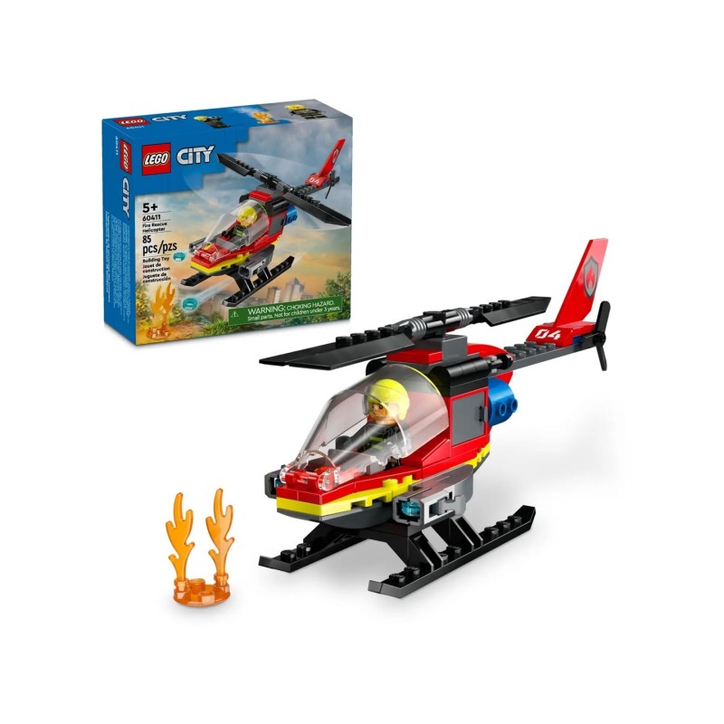 LEGO City 60411 Strażacki helikopter ratunkowy LEGO City 60411 Strażacki helikopter ratunkowy