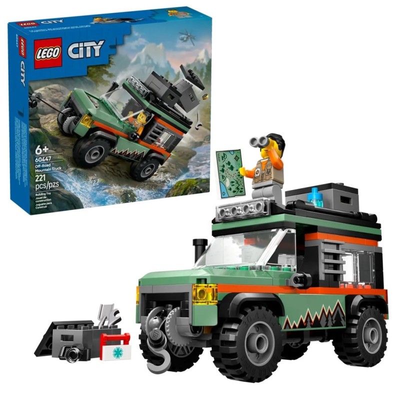 LEGO CITY 60447 Górska ciężarówka terenowa 4x4 LEGO CITY 60447 Górska ciężarówka terenowa 4x4