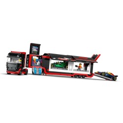 LEGO CITY 60445 F1 Ciężarówka z bolidami RB20 i AMR24 F1