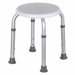 Taboret prysznicowy okrągły aluminiowy