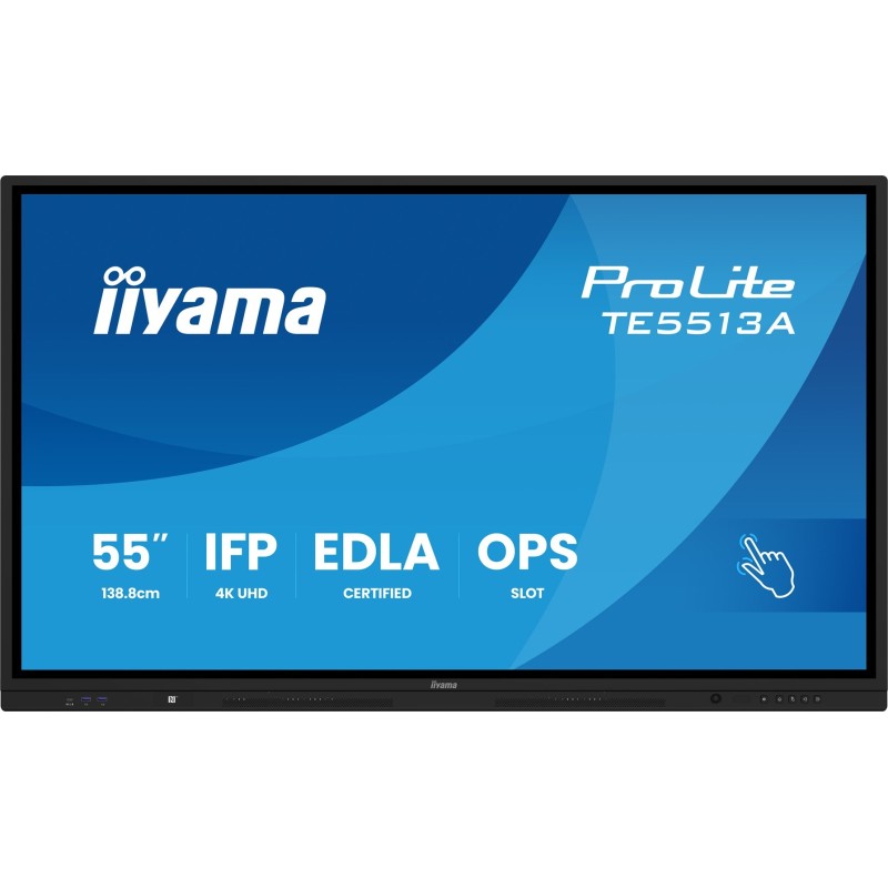Monitor interaktywny iiyama TE6513A-B1AG 65 cali UHD IR 40 punktów dotykowych Monitor interaktywny iiyama TE6513A-B1AG 65 cali UHD IR 40 punktów dotykowych