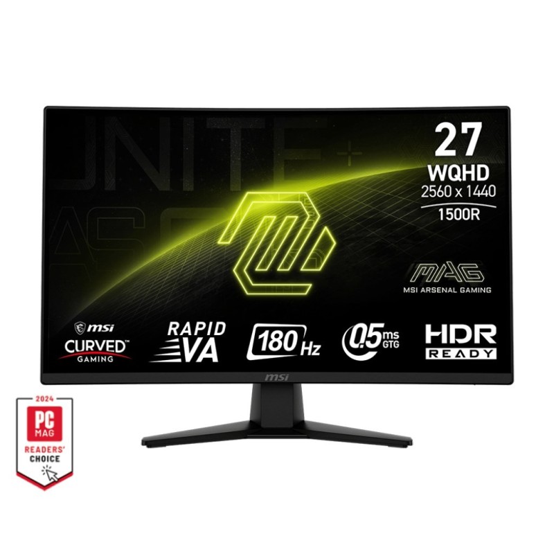 Zakrzywiony monitor do gier MSI MAG 274CQFDE 27" - Płaski ekran - 68,6 cm Zakrzywiony monitor do gier MSI MAG 274CQFDE 27" - Płaski ekran - 68,6 cm