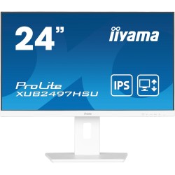 Iiyama TFT XUB2497HSU IPS 24'' HDMI/DP/2xUSB/hoev/weiß - Płaski ekran - 60.5 cm