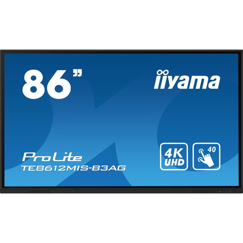 Płaski ekran Iiyama ProLite TE8612MIS-B3AG 86" - 8 ms Płaski ekran Iiyama ProLite TE8612MIS-B3AG 86" - 8 ms