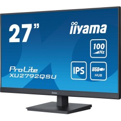 iiyama ProLite monitor komputerowy 68,6 cm (27") 2560 x 1440 px Dual WQHD LED Czarny