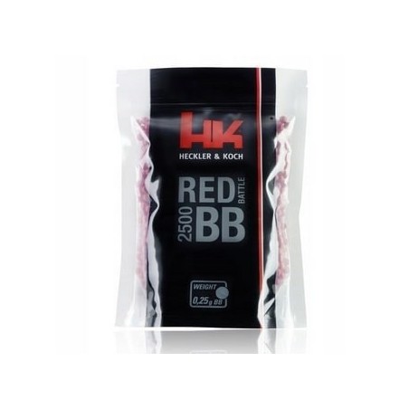 Kulki ASG 6mm 0,25g Heckler&Koch Red Battle 2500szt
