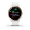 Zegarek Garmin Venu 2S (40 mm) Rose Gold Stainless Steel Bezel / White Case / Silicone Band