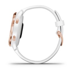 Zegarek Garmin Venu 2S (40 mm) Rose Gold Stainless Steel Bezel / White Case / Silicone Band