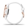 Zegarek Garmin Venu 2S (40 mm) Rose Gold Stainless Steel Bezel / White Case / Silicone Band