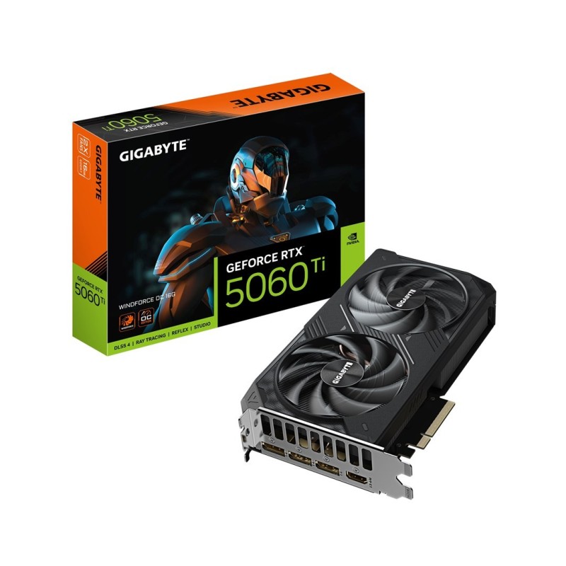 Karta graficzna Gigabyte GeForce RTX 5060 Ti WINDFORCE OC 16GB Karta graficzna Gigabyte GeForce RTX 5060 Ti WINDFORCE OC 16GB