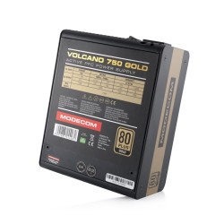 Zasilacz MODECOM Volcano ZAS-MC90-SM-750-ATX-VOLCANO-GOLD (750 W Aktywne)