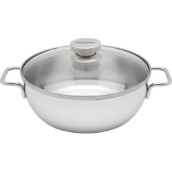 Patelnia głęboka z 2 uchwytami i pokrywką DEMEYERE Apollo 7 40850-766-0 - 24 cm