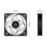 Wentylator ARCTIC P14 PWM PST A-RGB LED BK VALUE PACK 3szt zestaw