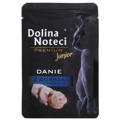 DOLINA NOTECI Premium Danie z dorszem i sardynką - mokra karma dla kociąt - 85 g