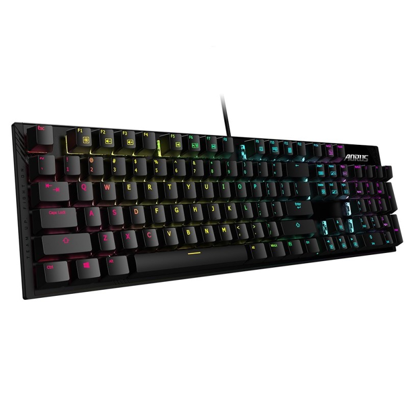 Gigabyte AORUS K1 klawiatura USB QWERTY Angielski Czarny Gigabyte AORUS K1 klawiatura USB QWERTY Angielski Czarny