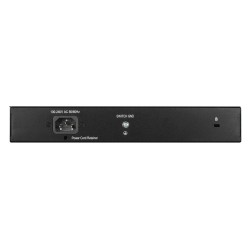 D-Link DGS-1008MP łącza sieciowe Nie zarządzany Gigabit Ethernet (10/100/1000) Obsługa PoE 1U Czarny
