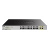 D-Link DGS-1026MP łącza sieciowe Nie zarządzany Gigabit Ethernet (10/100/1000) Obsługa PoE Czarny, Szary