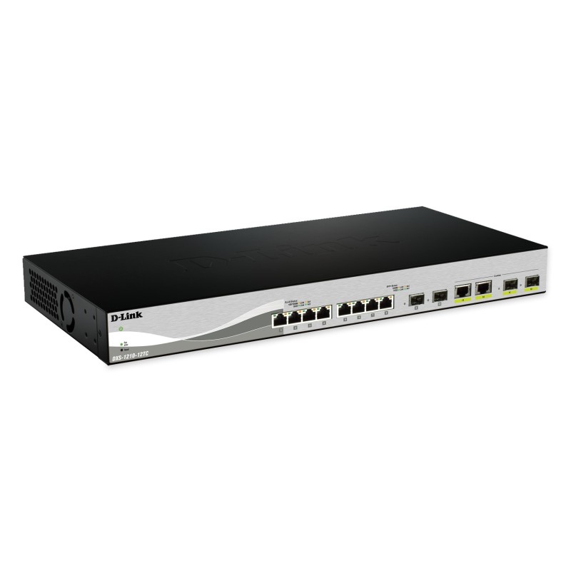D-Link DXS-1210-12SC/E łącza sieciowe Zarządzany L2 10G Ethernet (100/1000/10000) 1U Czarny, Srebrny D-Link DXS-1210-12SC/E łącza sieciowe Zarządzany L2 10G Ethernet (100/1000/10000) 1U Czarny, Srebrny