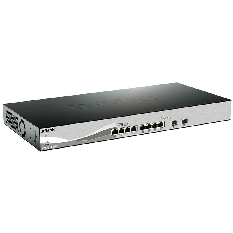 D-Link DXS-1210-10TS Zarządzany L2/L3 10G Ethernet (100/1000/10000) 1U Czarny, Srebrny D-Link DXS-1210-10TS Zarządzany L2/L3 10G Ethernet (100/1000/10000) 1U Czarny, Srebrny