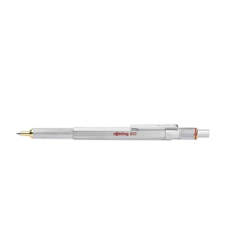 Długopis Rotring 800 Sidabrine, M-Juodas