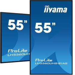 iiyama LH5560UHS-B1AG signage display Cyfrowa tablica A 139,7 cm (55") LED Wi-Fi 500 cd/m2 4K Ultra HD Czarny Procesor wbudowany