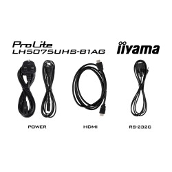 Monitor Iiyama ProLite LH5075UHS-B1AG - Przekątna 50" - Płaski ekran - 125.7 cm