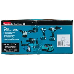 Makita DLX4155TX1 zestaw combo elektronarzędzi Bateria