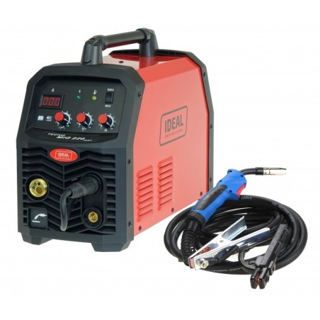 Półautomat spawalniczy MIG/MAG, prąd: 30-220A, moc: 5,5kW, zasilanie: 230V, metoda: FLUX/MIG-MAG/MMA