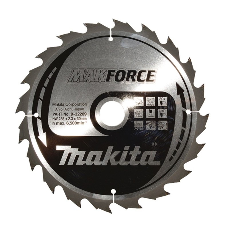 MAKITA PIŁA TARCZOWA 235x30x20z MAKFORCE DREWNO MAKITA PIŁA TARCZOWA 235x30x20z MAKFORCE DREWNO