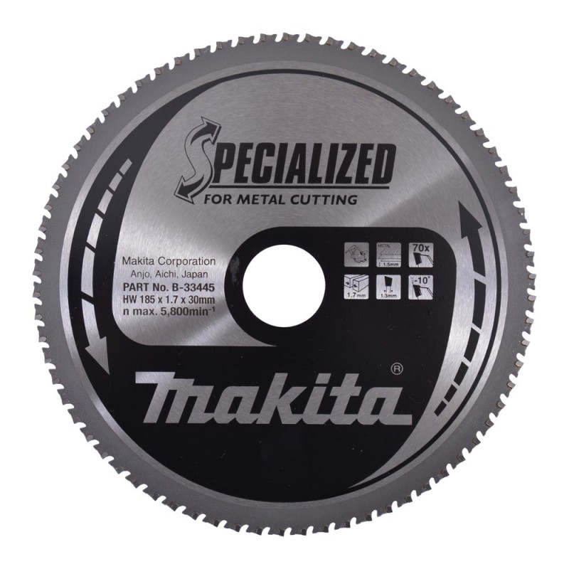 Makita piła tarczowa 185x30x70z Specjalized Metal Makita piła tarczowa 185x30x70z Specjalized Metal