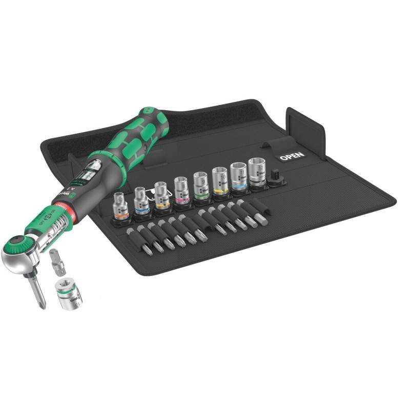 Klucz dynamometryczny 1/4" WERA zestaw 23 części Klucz dynamometryczny 1/4" WERA zestaw 23 części