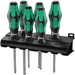 Zestaw wkrętaków Kraftform Lasertip + wieszak, 6 części