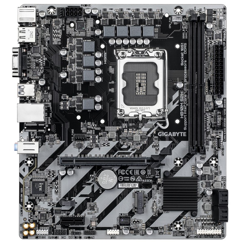 Płyta główna Gigabyte H810M S2H (H810,S1851,mATX,DDR5) Płyta główna Gigabyte H810M S2H (H810,S1851,mATX,DDR5)