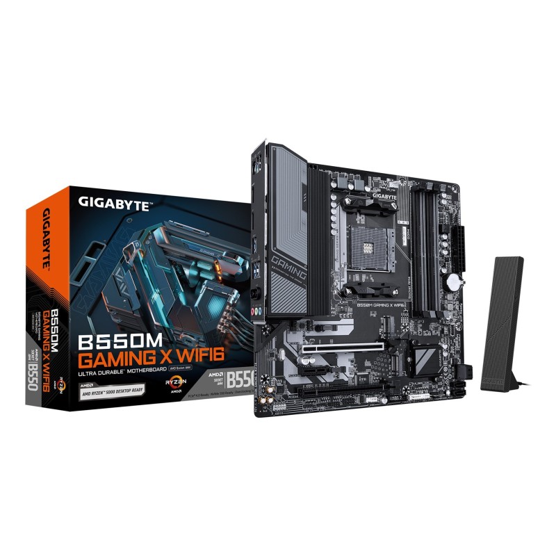Płyta główna Gigabyte B550M GAMING X WIFI6 (B550,AM4,mATX,DDR4) Płyta główna Gigabyte B550M GAMING X WIFI6 (B550,AM4,mATX,DDR4)