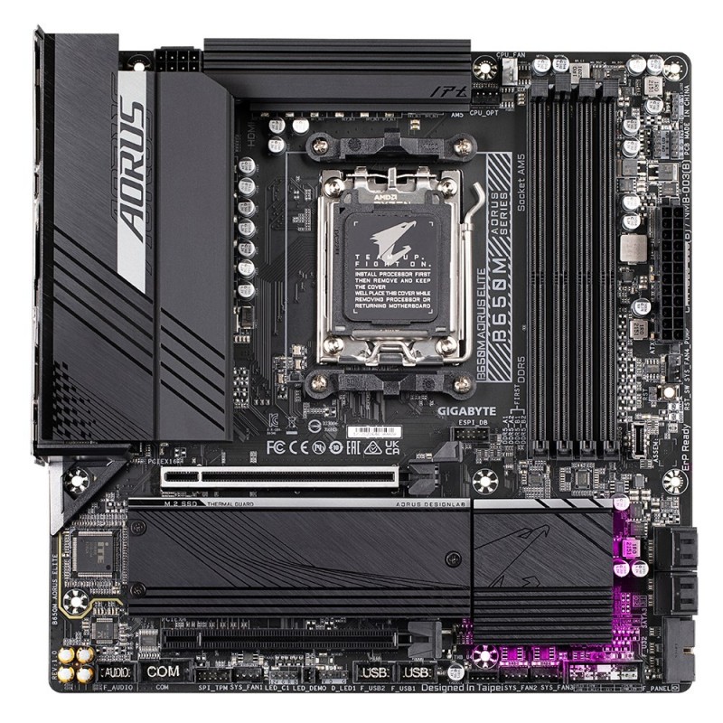 Płyta główna Gigabyte B650M AORUS ELITE (B650, AM5, mATX, DDR5) Płyta główna Gigabyte B650M AORUS ELITE (B650, AM5, mATX, DDR5)